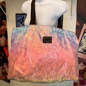 Victoria’s Secret PINK Bling Ombré Rainbow Tote